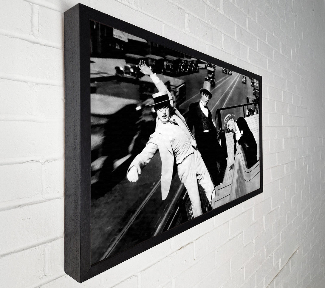  A Canvas Print of Harold Lloyd Bus Ride Canvas Print