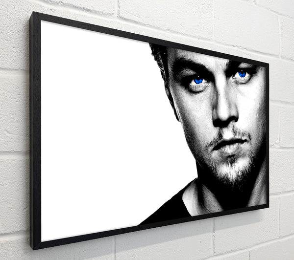 Leonardo Dicaprio Blue Eyes B n W