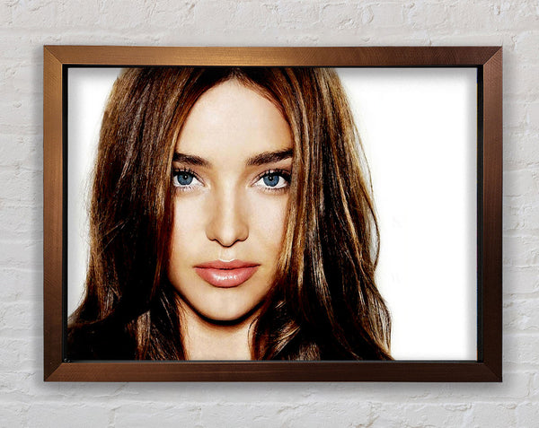 Miranda Kerr Face Framed Print