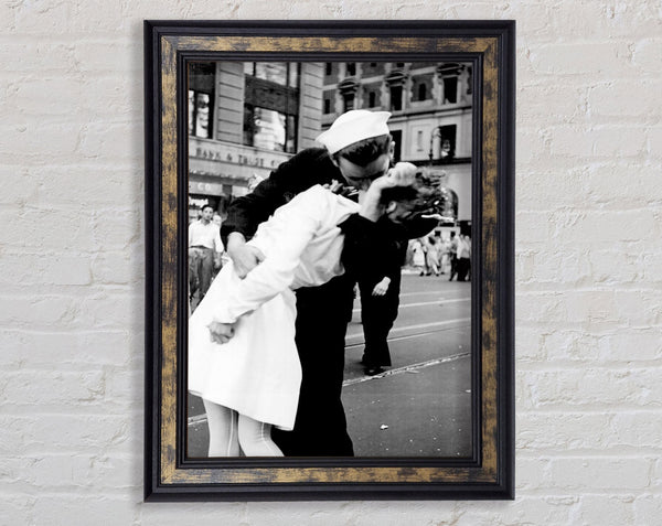 Kissing The War Goodbye Framed Print