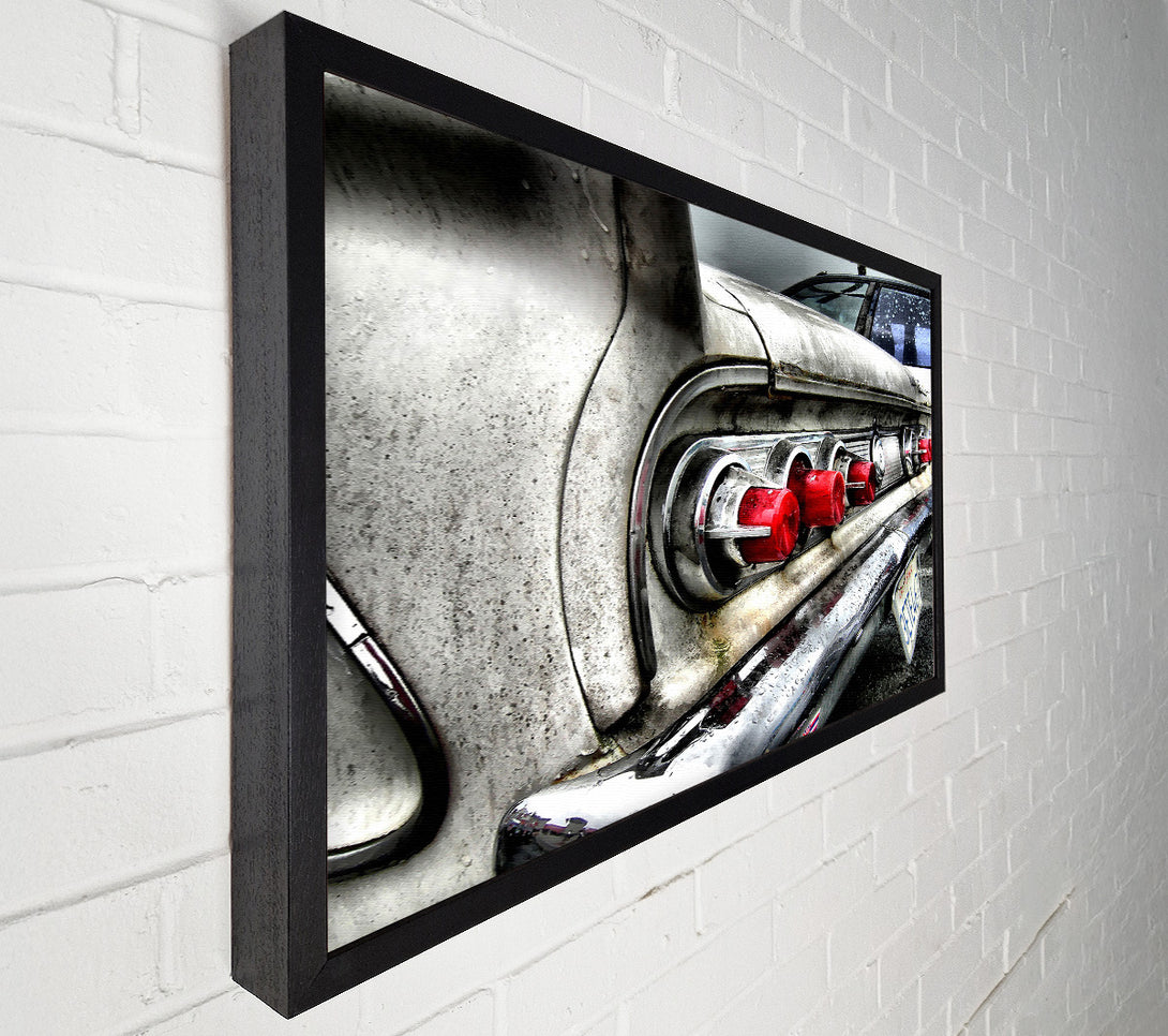  A Canvas Print of Classic Car Rear Canvas Print