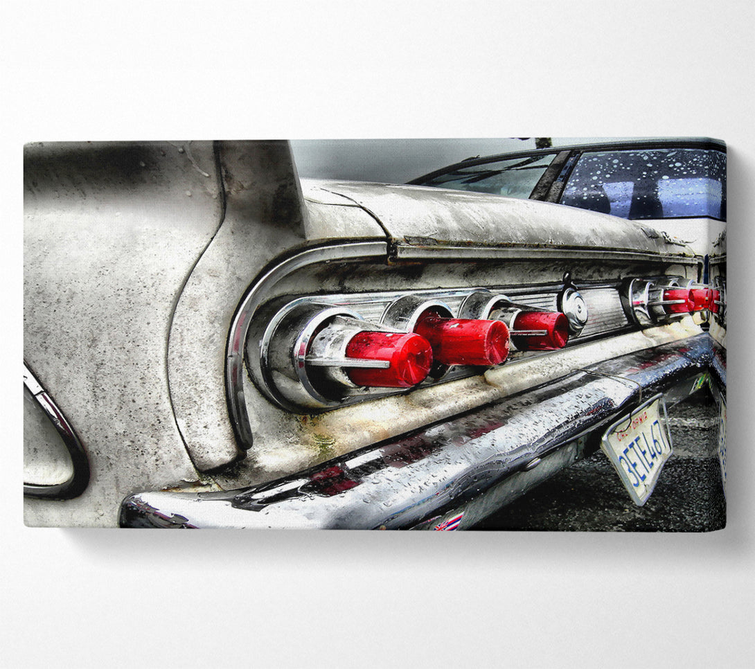  A Canvas Print of Classic Car Rear Canvas Print
