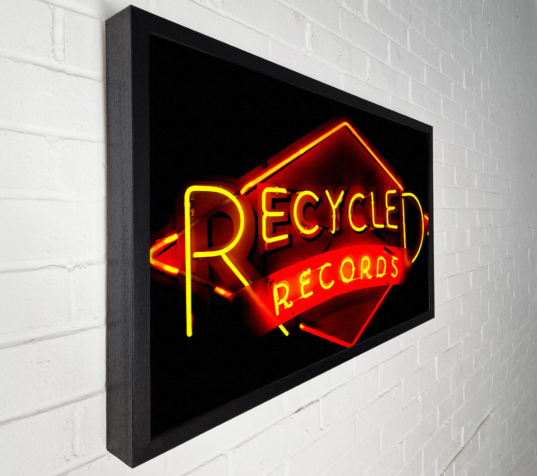 A Canvas Print of Recycled Records Canvas Print