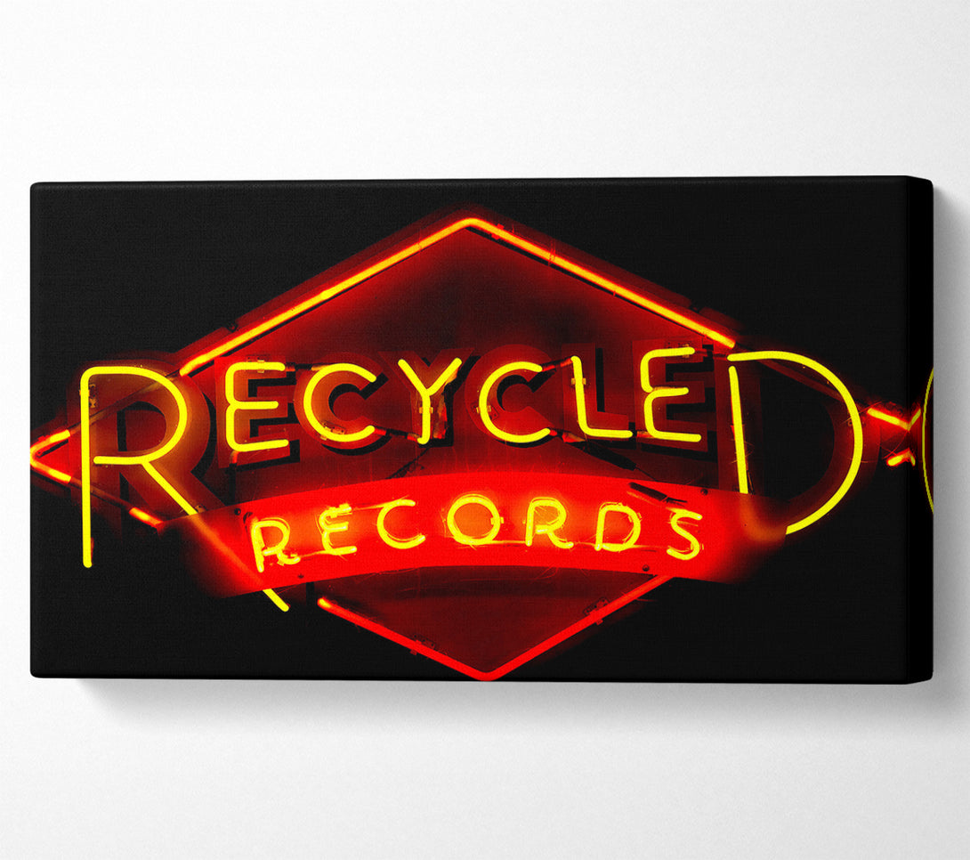  A Canvas Print of Recycled Records Canvas Print