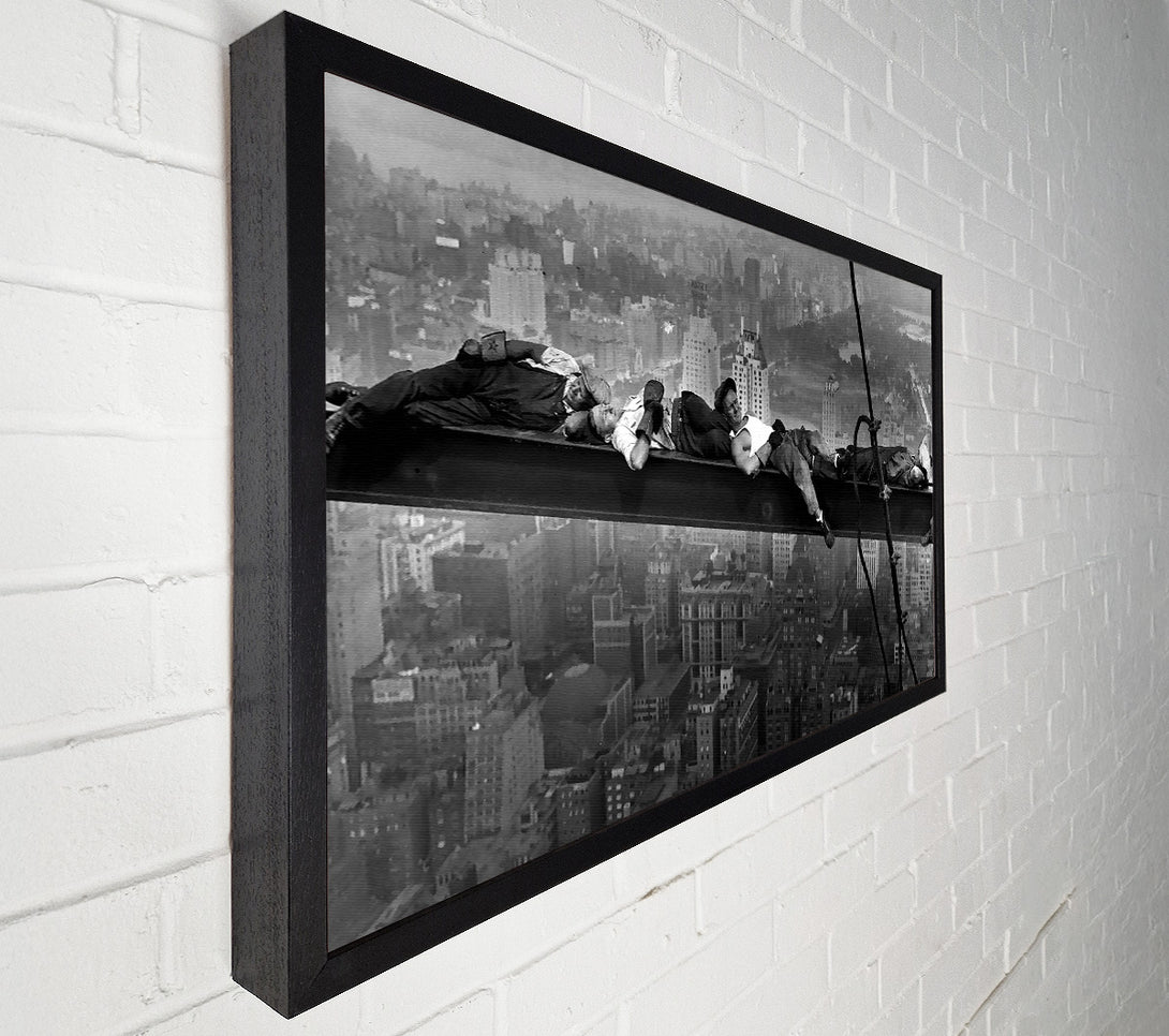  A Canvas Print of Construction Workers At Height Canvas Art