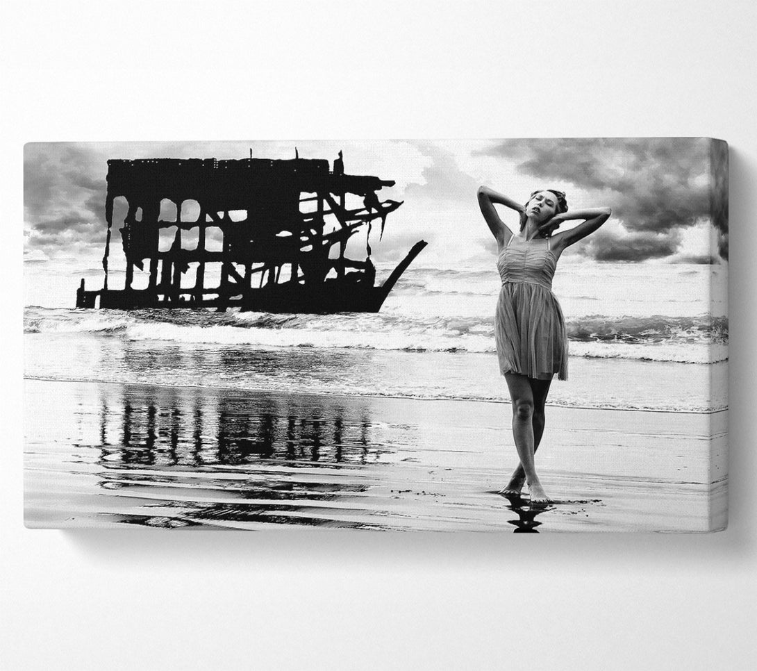  A Canvas Print of Shipwreck Oregon Coast Canvas Wall Art