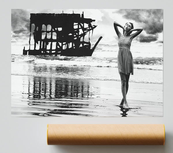 Shipwreck Oregon Coast Giclee Print