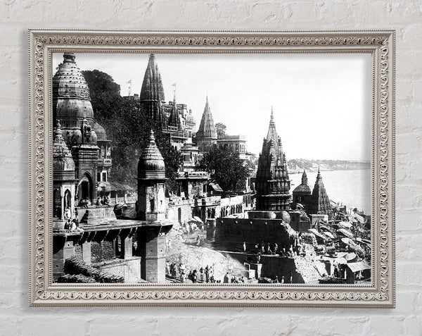 Benares Varanasi India 1922 Framed Print