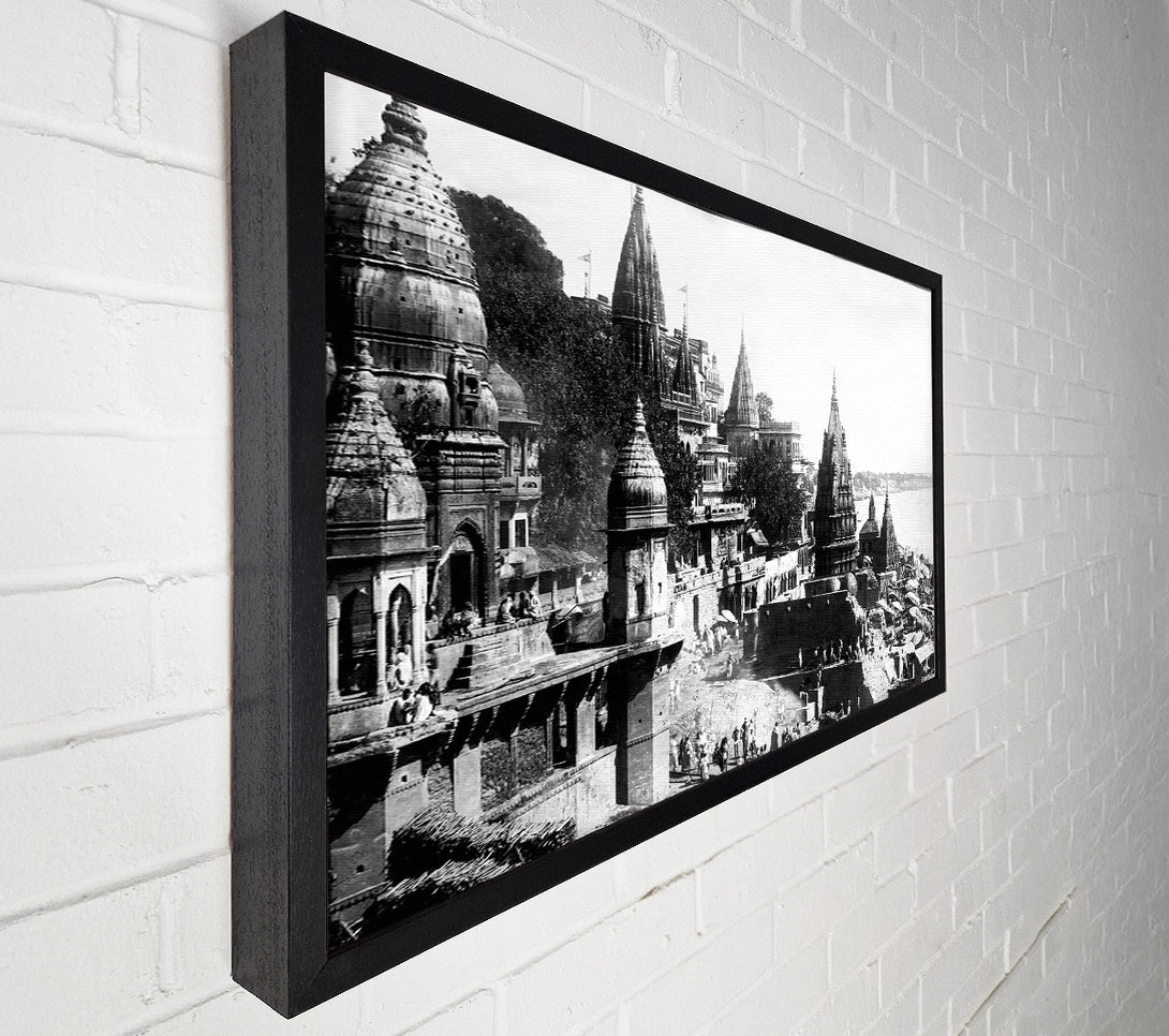  A Canvas Print of Benares Varanasi India 1922 Canvas Art