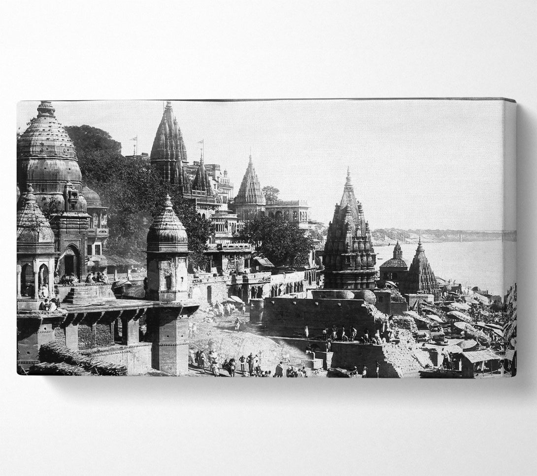  A Canvas Print of Benares Varanasi India 1922 Canvas Art