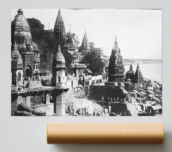 Benares Varanasi India 1922 Print