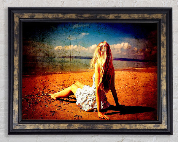 Old Beach Framed Print