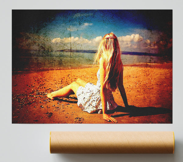 Old Beach Poster