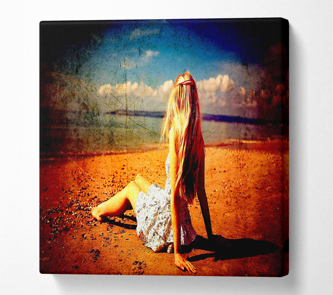  A Canvas Print of Old Beach Canvas Art