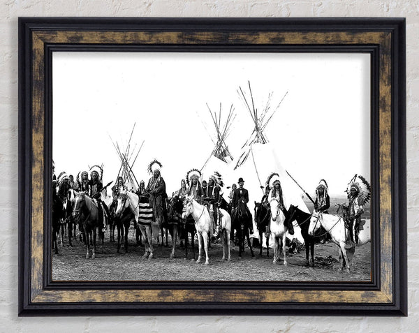Native American Indians Framed Print