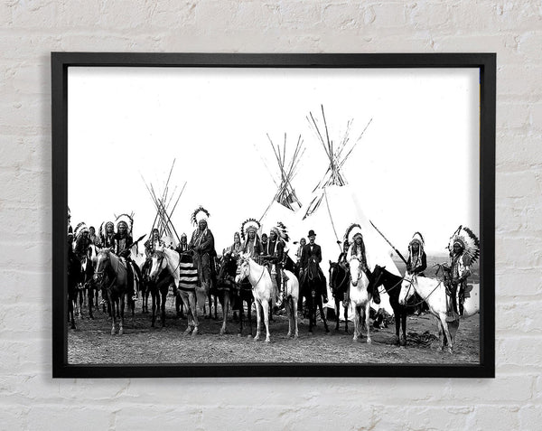 Native American Indians Framed Print