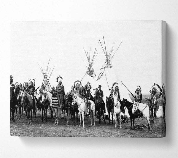  A Canvas Print of Native American Indians Canvas Print