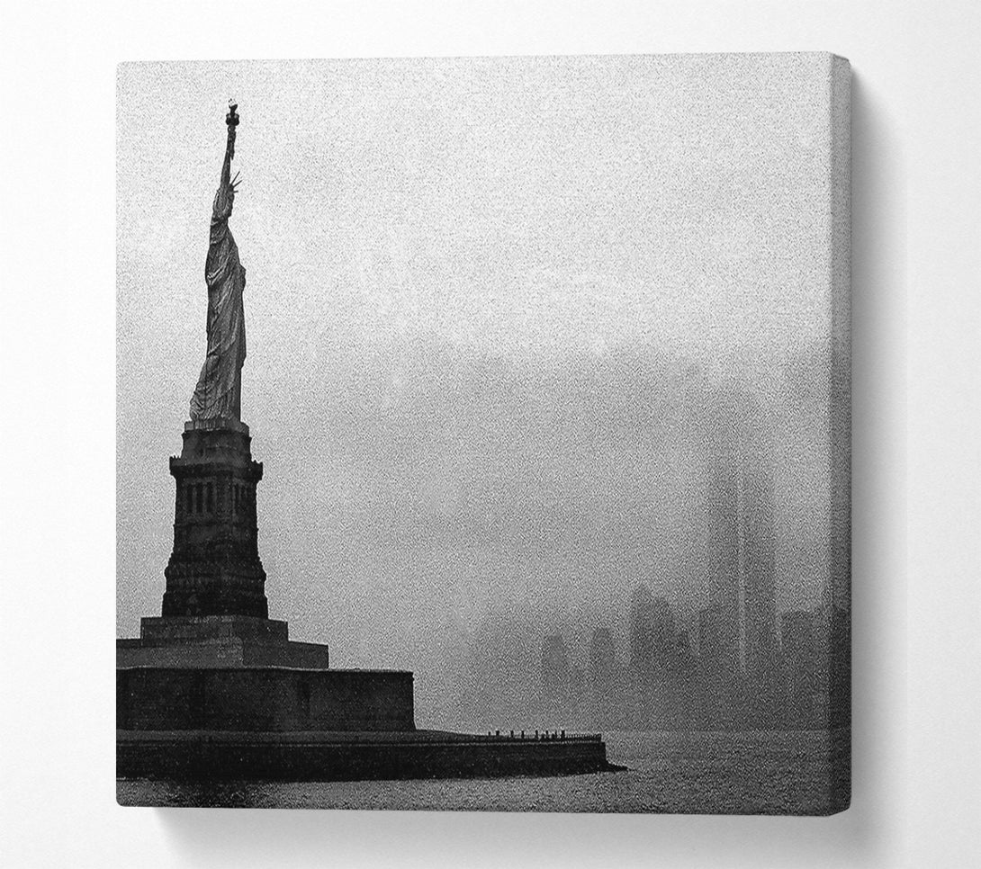  A Canvas Print of Statue Of Liberty Vintage Canvas Wall Art