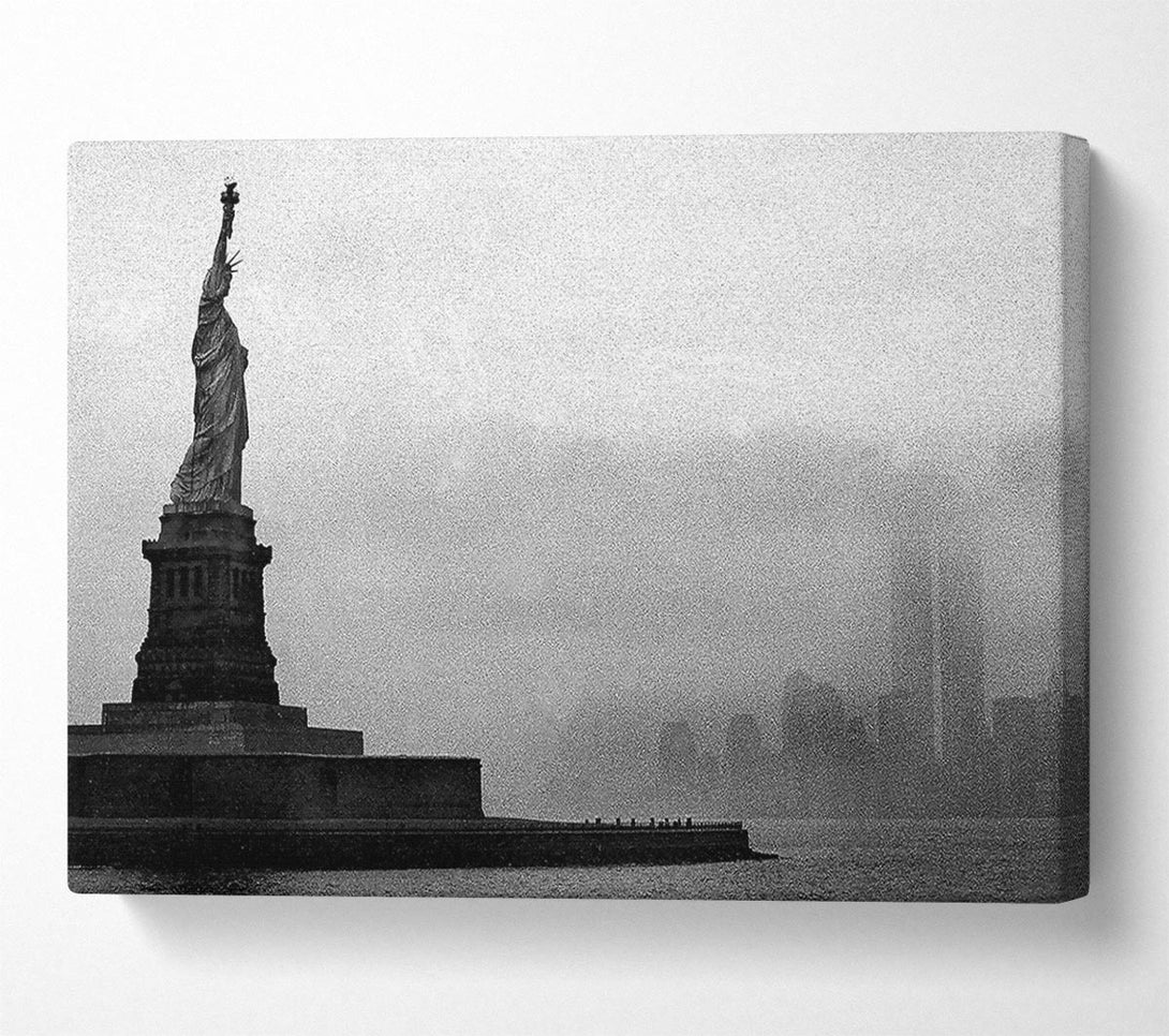  A Canvas Print of Statue Of Liberty Vintage Canvas Wall Art