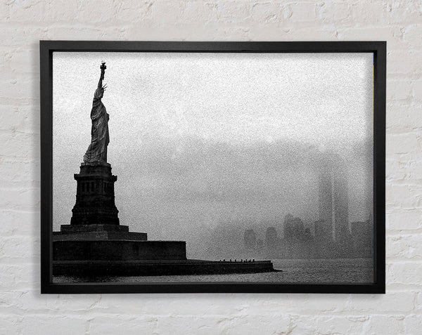 Statue Of Liberty Vintage Framed Print