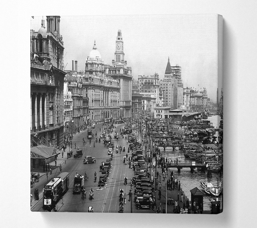  A Canvas Print of Shanghai 1930 Canvas Wall Art