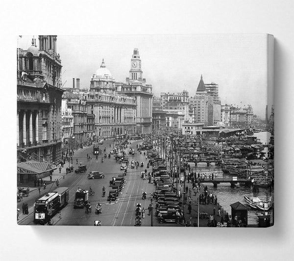 A Canvas Print of Shanghai 1930 Canvas Wall Art