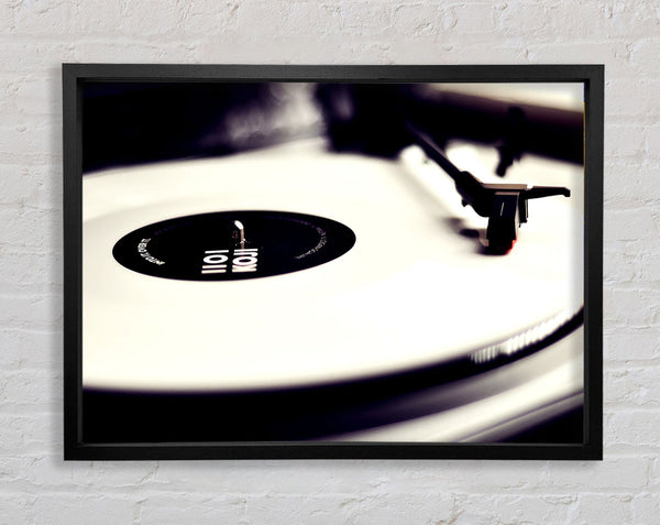 Vinyl-Schallplattenspieler, Schwarzweiß