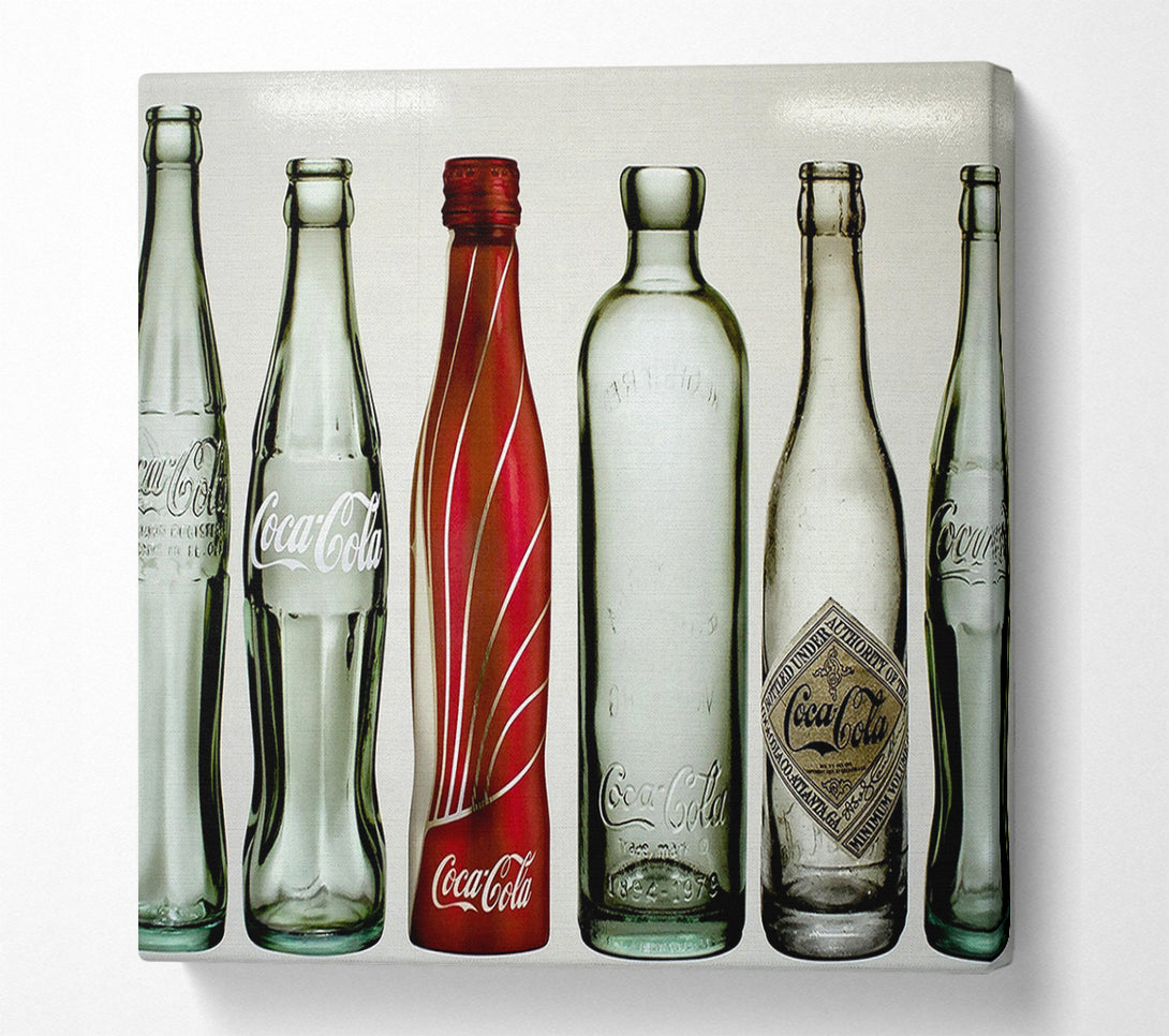  A Canvas Print of Old Coca Cola Bottles Canvas Wall Art