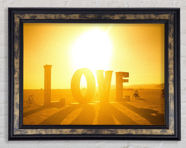 Love Shadow Framed Print