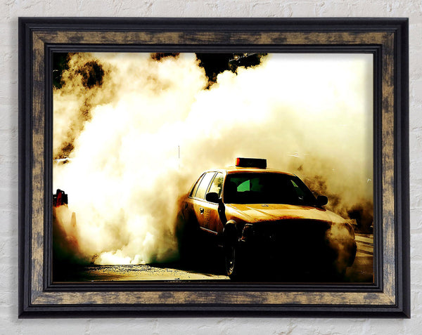 Taxi Framed Print
