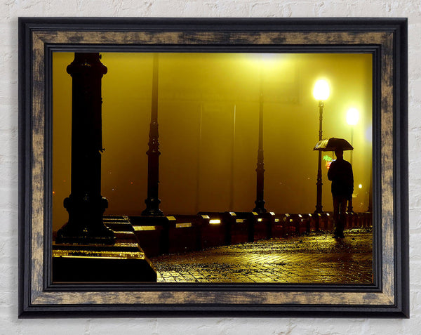 Alley Night Framed Print