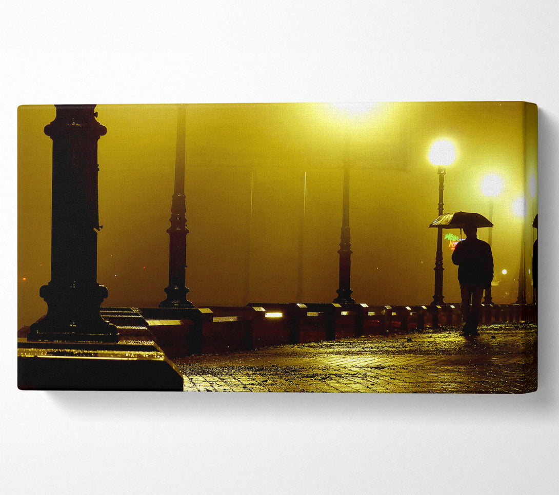  A Canvas Print of Alley Night Canvas Art