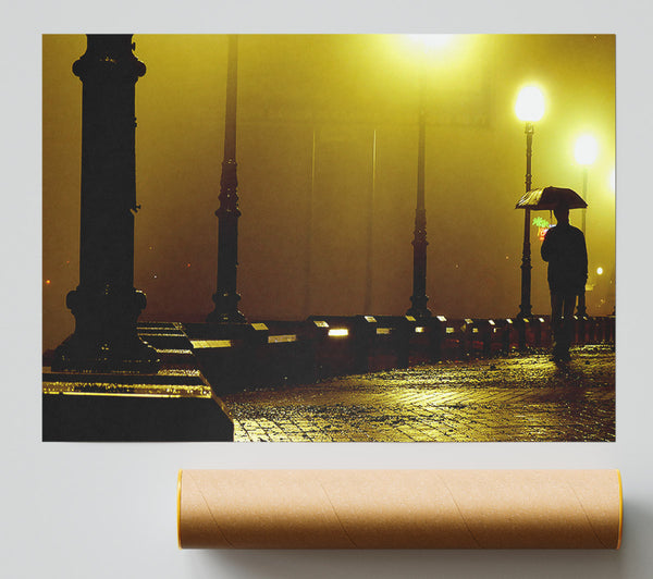 Alley Night Print