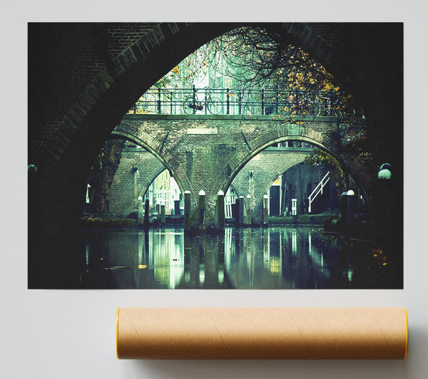 River And Bridges Poster