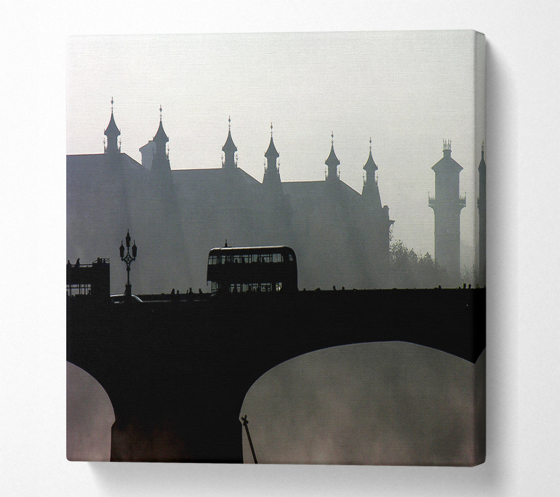 A Canvas Print of City Temple Bus Canvas Wall Art