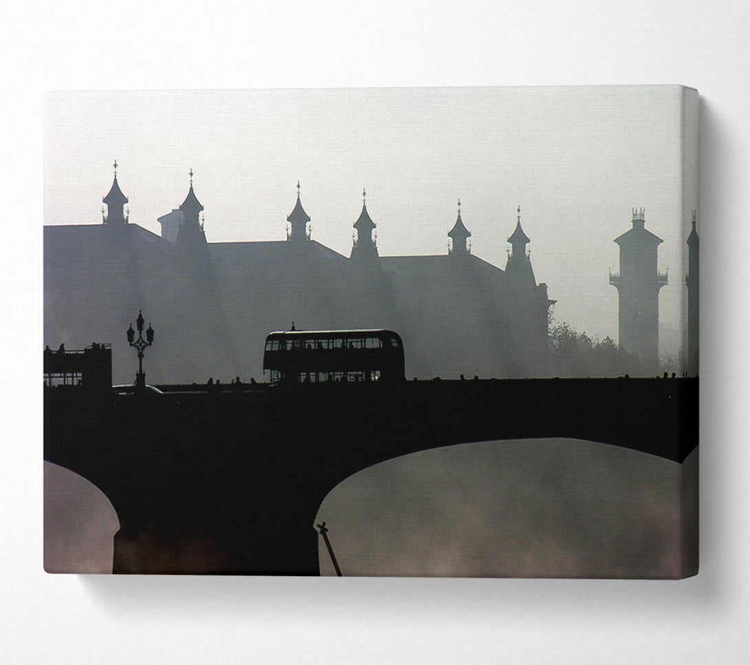  A Canvas Print of City Temple Bus Canvas Wall Art