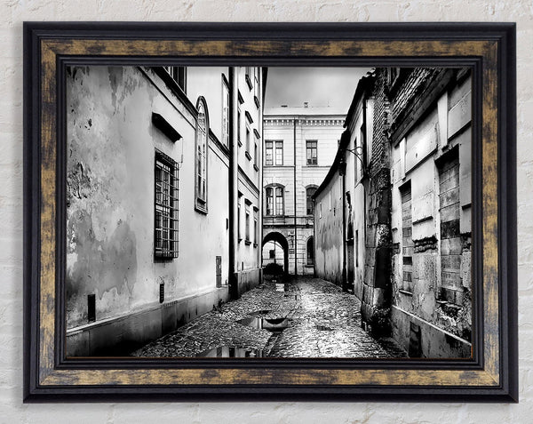 Venice Streets B n W Framed Print