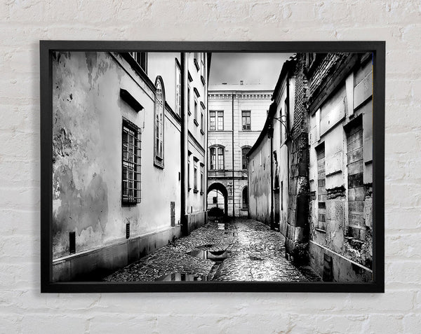 Venice Streets B n W Framed Print