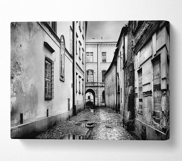  A Canvas Print of Venice Streets B n W Canvas Print
