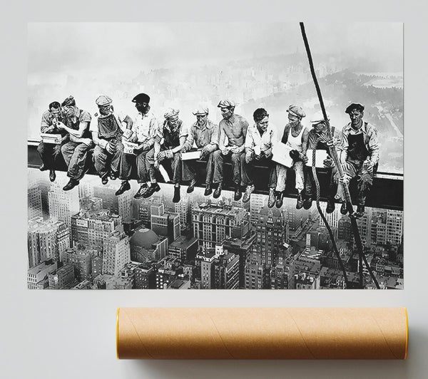 Lunch A Top Of A Skyscraper Giclee Print
