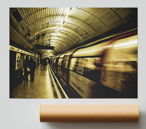 London Underground Tube Giclee Print