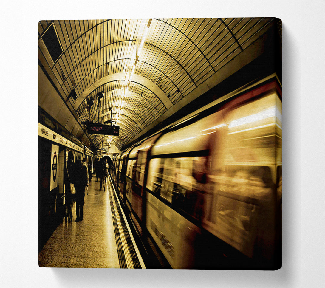  A Canvas Print of London Underground Tube Canvas Print