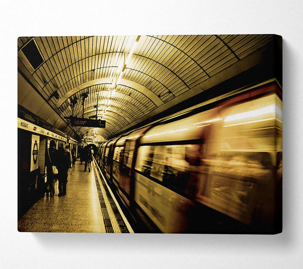  A Canvas Print of London Underground Tube Canvas Print