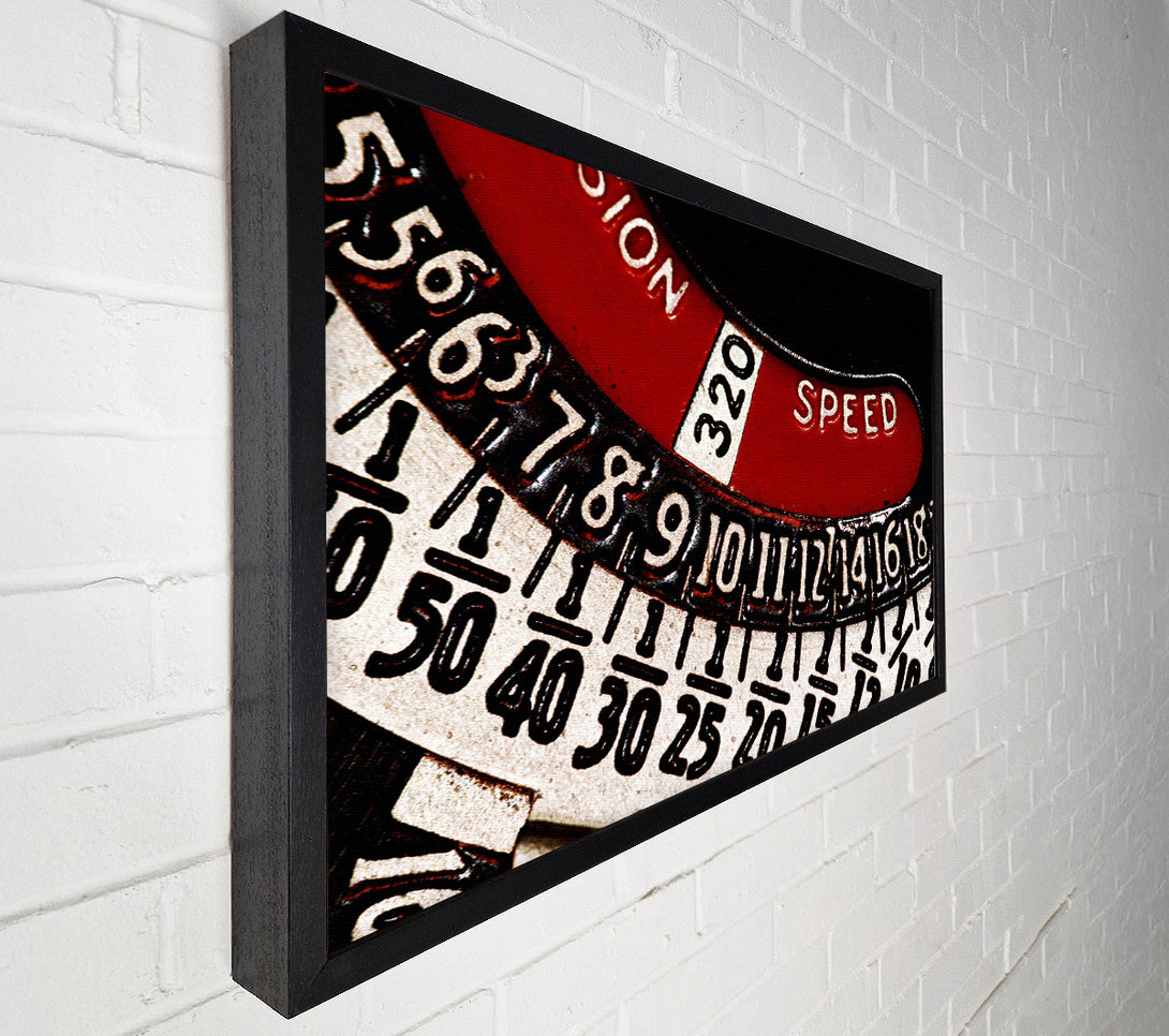  A Canvas Print of Number Dial Canvas Print
