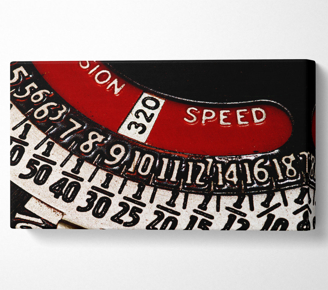  A Canvas Print of Number Dial Canvas Print