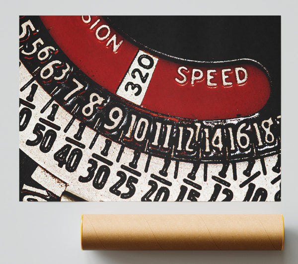 Number Dial Giclee Print