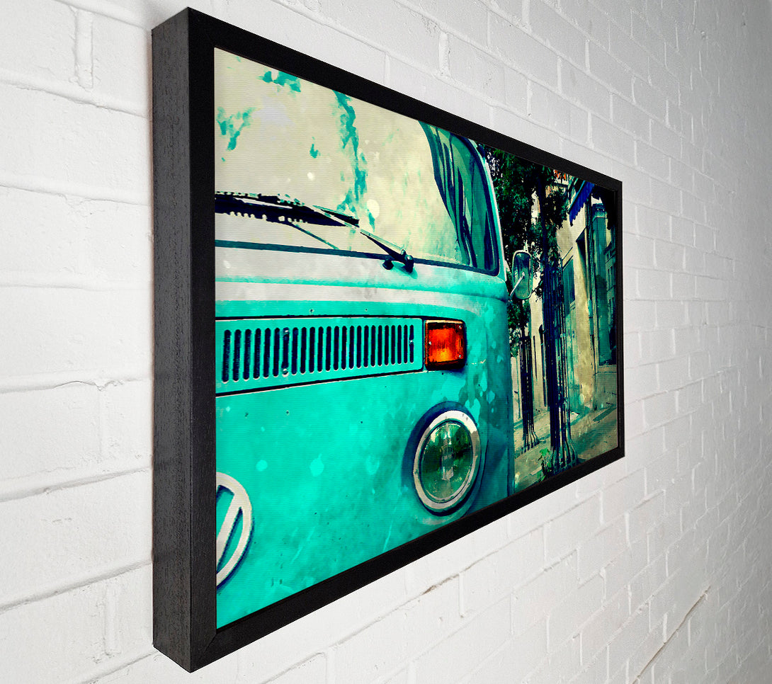  A Canvas Print of Retro Vw Camper Van Canvas Wall Art