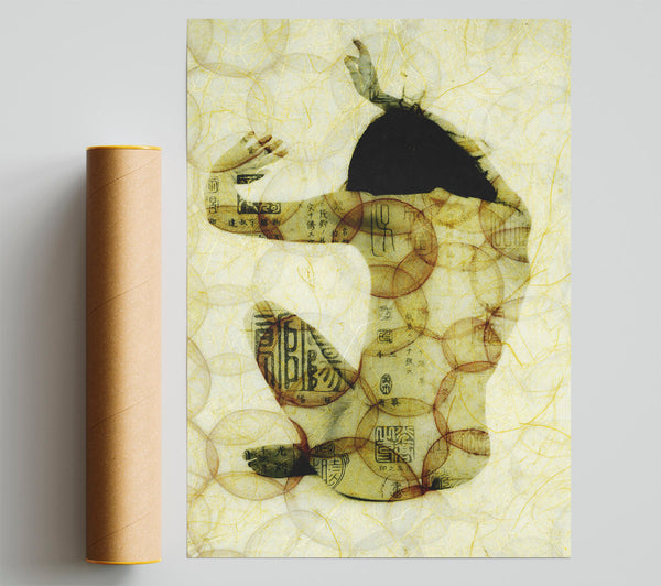 Tribal Tattoo Woman Poster