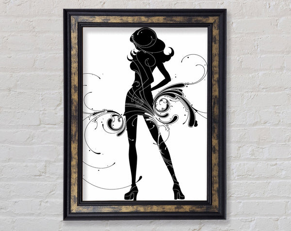 The Aura Of A Woman Framed Print