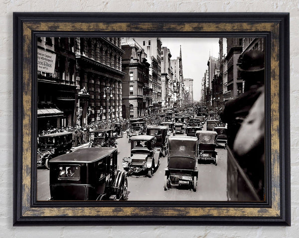 New York City Retro Framed Print